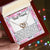 To My Best Friend - Sparkling Interlocking Hearts Necklace