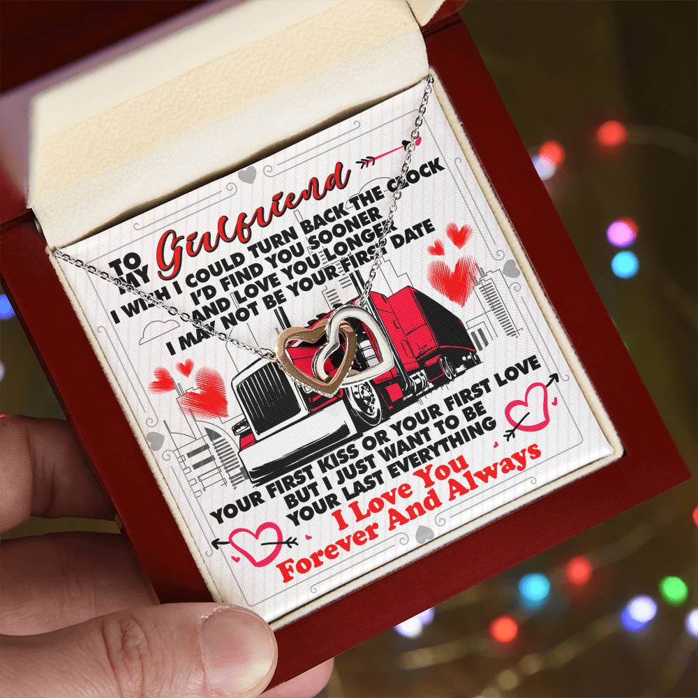 Trucker'S Girlfriend - Interlocking Heart Necklace Interlocking Hearts Necklace