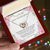 To My Beautiful Great-Granddaughter Interlocking Hearts Necklace
