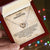 To My Daughter - Love Mom Interlocking Hearts Necklace