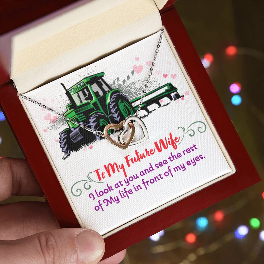 Farmer'S Future Wife - Interlocking Heart Necklace Interlocking Hearts Necklace