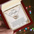 To My Daughter Interlocking Hearts Necklace Message Card