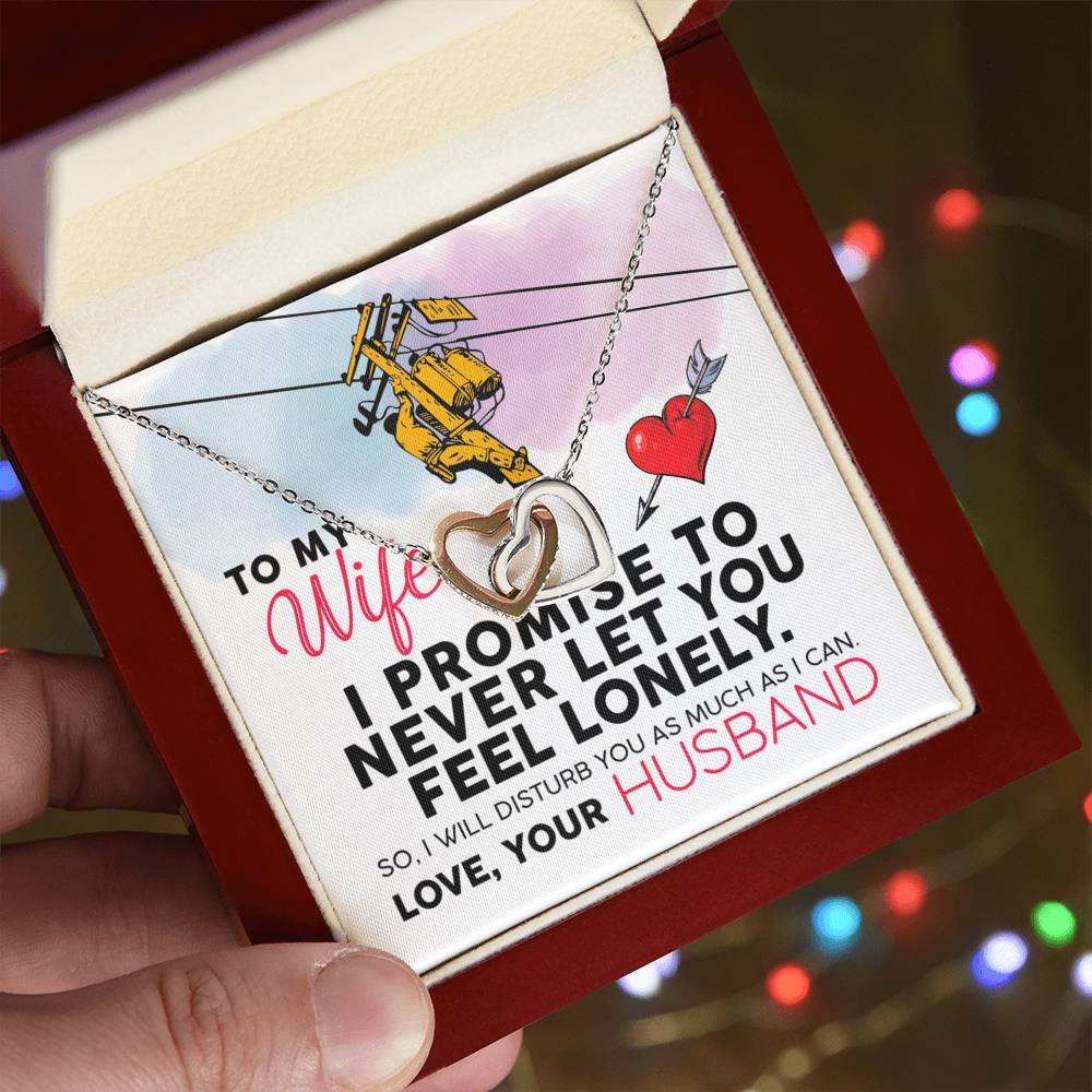 Lineman'S Wife - Interlocking Heart Necklace Interlocking Hearts Necklace