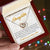 To My Daughter You'Ll Always Be Daddy'S Little Girl Interlocking Hearts Necklace