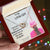 To My Little Girl Interlocking Heart Necklace With Message Card Interlocking Hearts Necklace