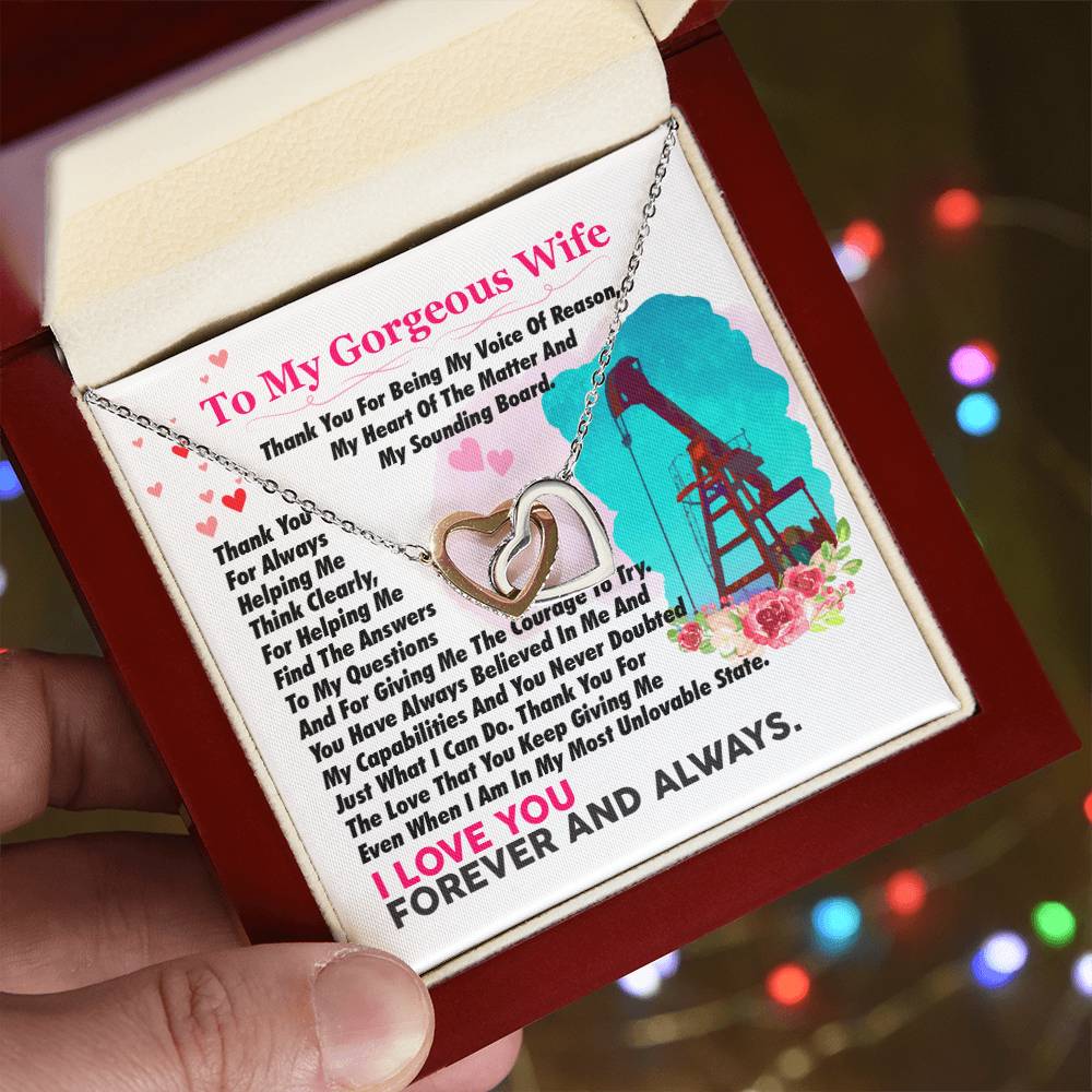 Oilfield Man'S Wife - Interlocking Heart Necklace Interlocking Hearts Necklace