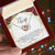 To My Wife - Premium Necklace Interlocking Hearts Necklace