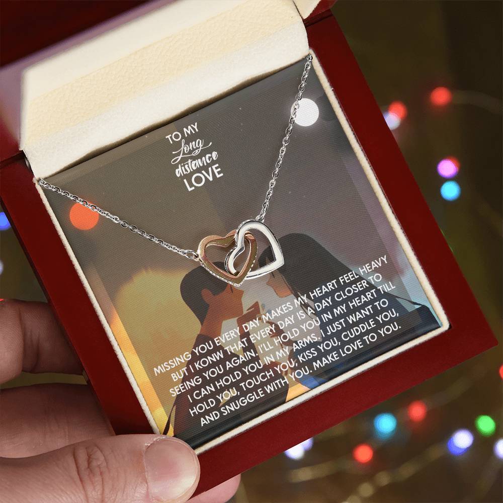 Interlocked Necklace For My Love Whom I Want To Hold Lifetime Interlocking Hearts Necklace