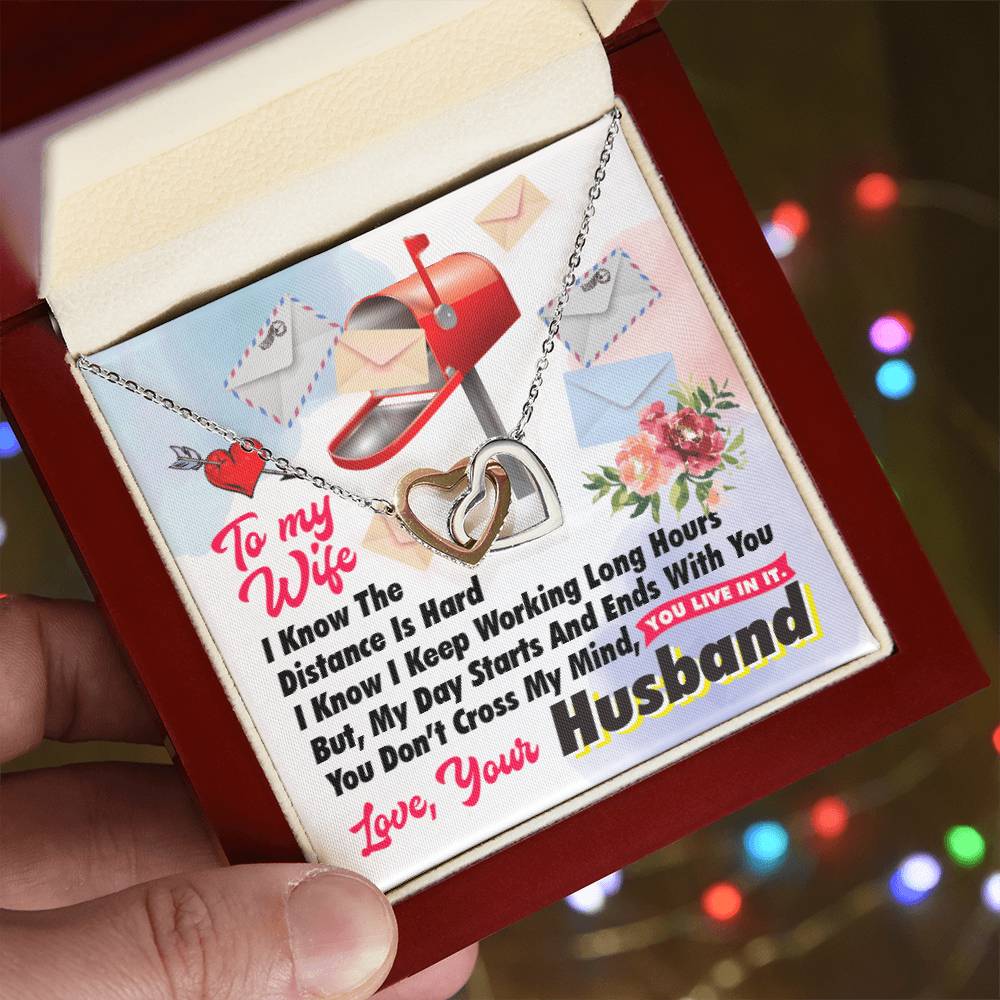 Postal Worker'S Wife - Interlocking Heart Necklace Interlocking Hearts Necklace