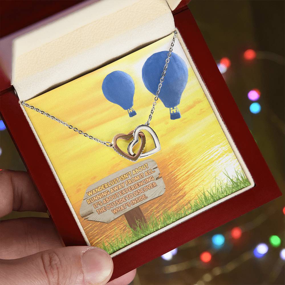 To My Boyfriend'S Mom Necklace Mother In Law Jewelry Gift For Christmas Birthday & Mother'S Day Message Card To Boyfriend Mother Interlocking Hearts Necklace