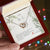 To My Wife-Ours Is My Favorite Love Story-Two Hearts Necklace Interlocking Hearts Necklace
