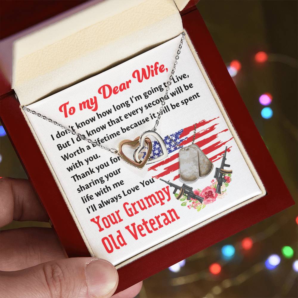 Veteran'S Wife - Interlocking Heart Necklace Interlocking Hearts Necklace