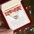 Mothers Day Creamy Roses Best Friends Interlocking Hearts Necklace