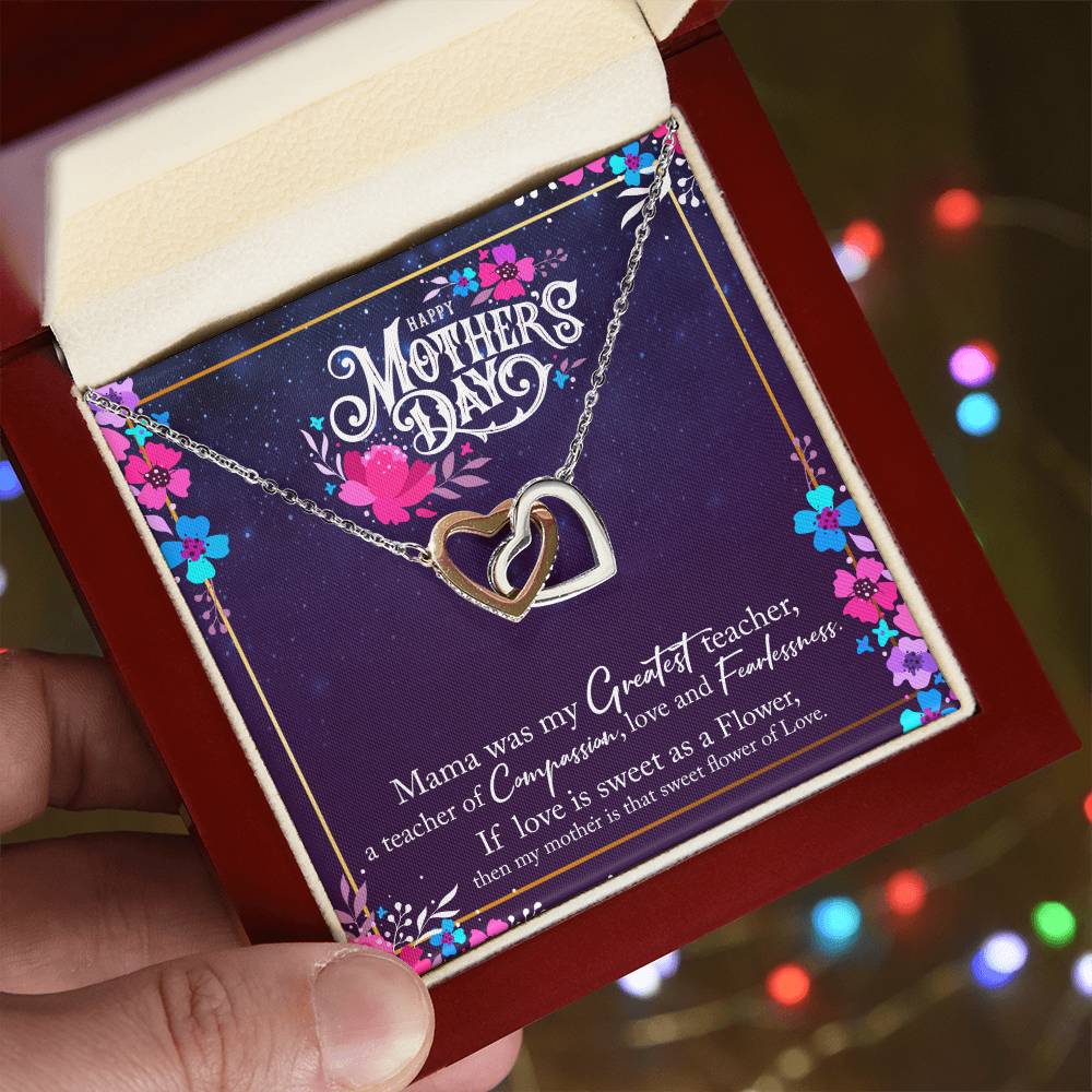 Happy Mother'S Day Interlocking Hearts Necklace