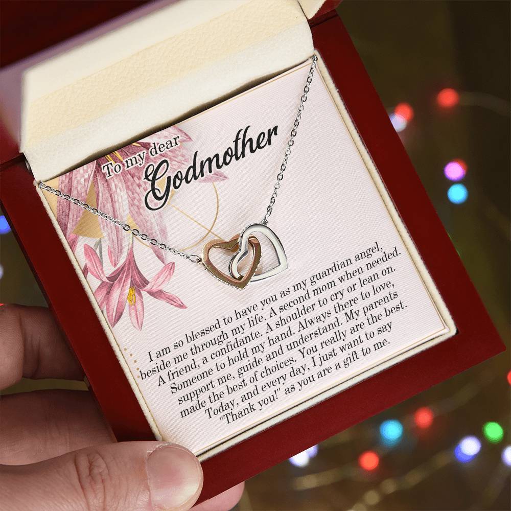 My Godmother Necklace Giftnecklace Gift For Godmothergodmother Interlocking Hearts Necklace Godmother Wedding Giftgodmother Of The Bride