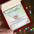 To My Daughter Interlocking Hearts Necklace Message Card