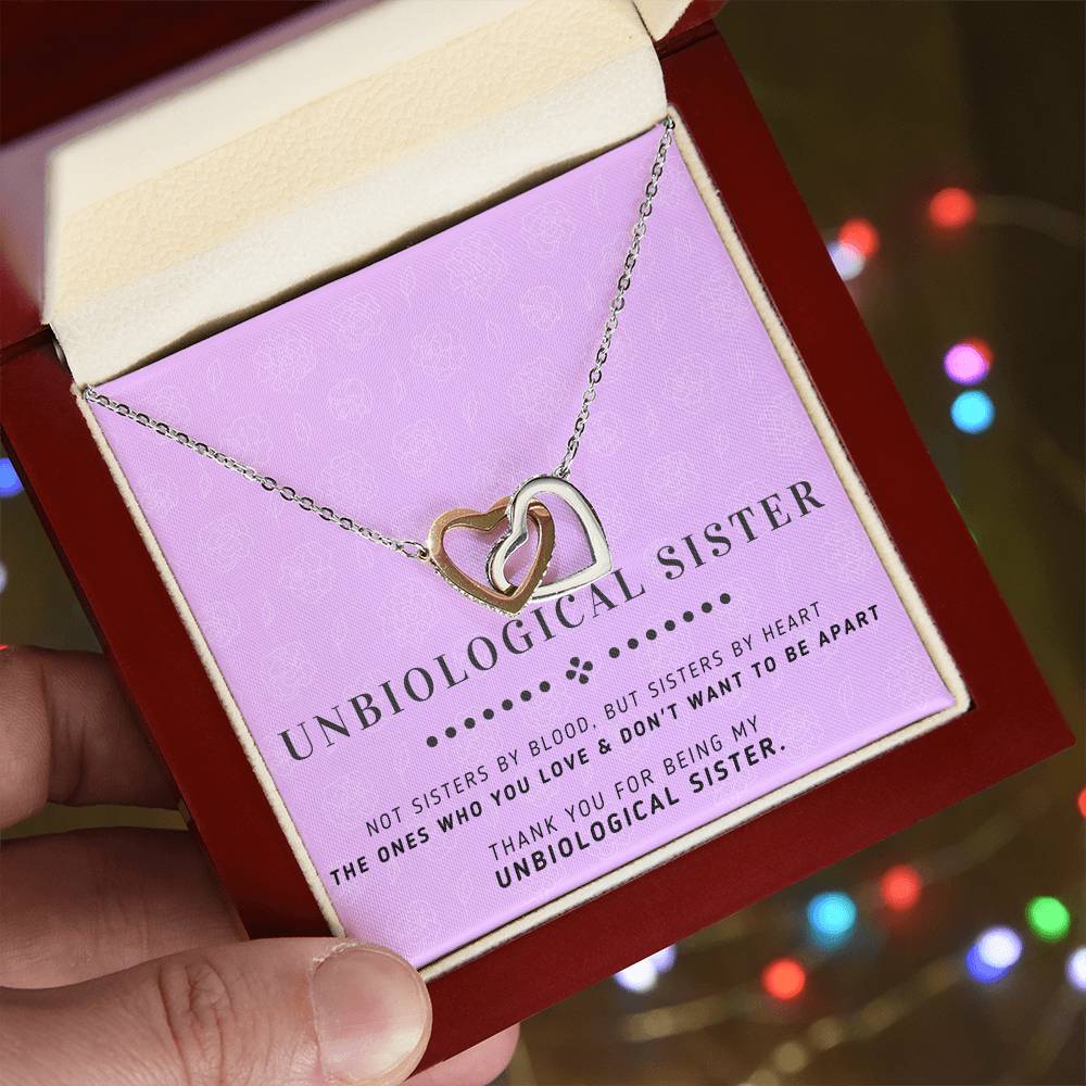 Sisters By Heart - Interlocking Heart Necklace Interlocking Hearts Necklace