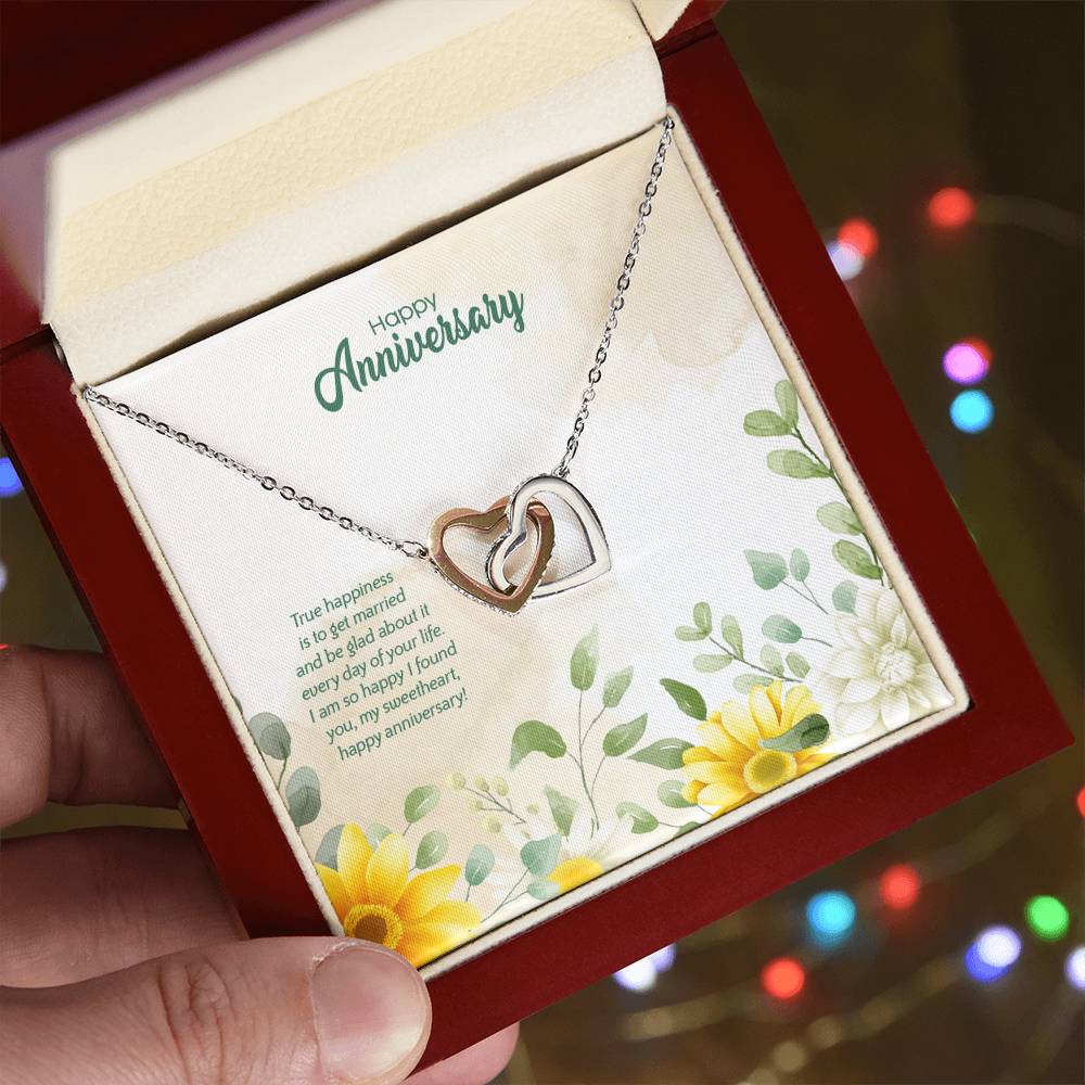 Anniversary Edition Happily Married - Interlocking Hearts Necklace