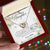 To My Daughter - I Promise To Love You For The Rest Of My Life Interlocking Hearts Necklace