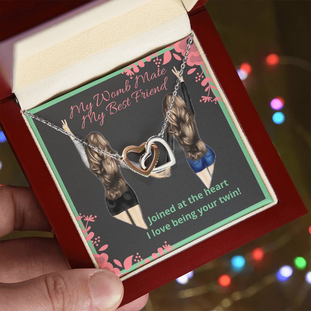 Joined At The Heart Interlocking Hearts Necklace