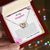 To My Daughter Never Forget How Much I Love You - Love Dad & Mom Interlocking Hearts Necklace