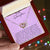 To My Daughter I Close My Eyes For A Moment - Purple Interlocking Hearts Necklace