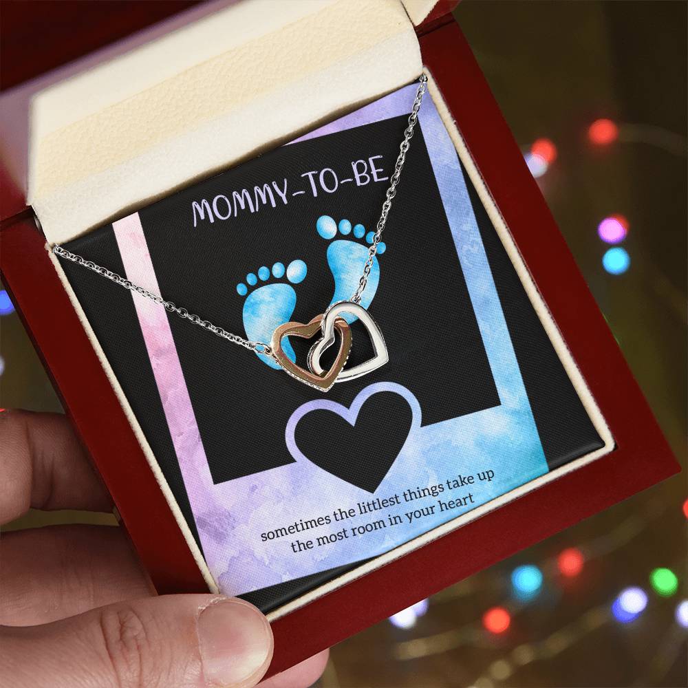 Best Gift For Future Mom Interlocking Hearts Necklace