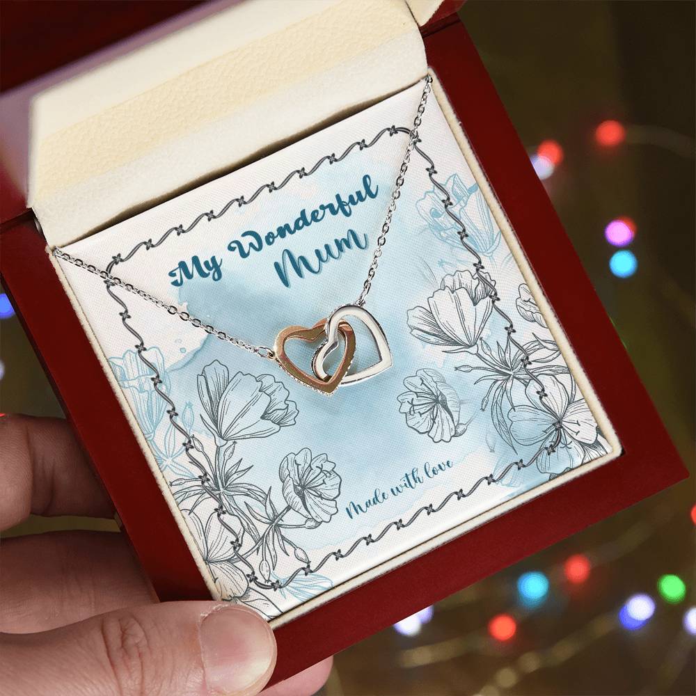Happy Mother'S Day Gift - Made With Love - The Interlocking Heart Necklace Interlocking Hearts Necklace