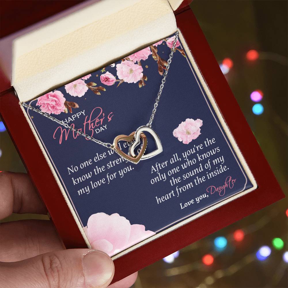 Gift For Mom - You'Re The Only One - The Interlocking Heart Necklace Interlocking Hearts Necklace