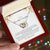 To My Daughter - Premium Interlocking Heart Cube - So2 Interlocking Hearts Necklace