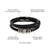 To My Dad - Vegan Leather Bracelet - Backed My Side - Love You Forever Bracelet