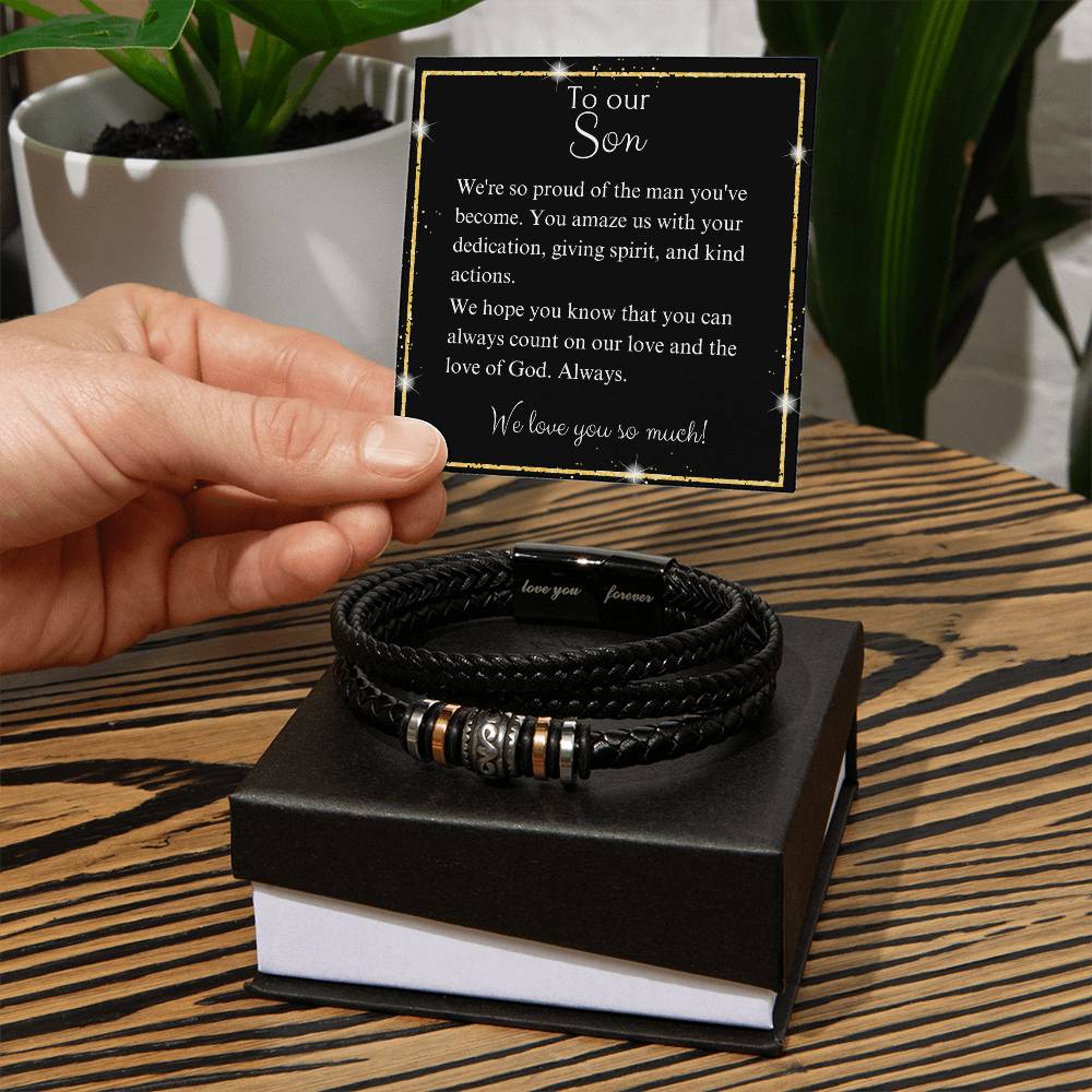 Love You Forever Son Bracelet - Love You Forever Bracelet