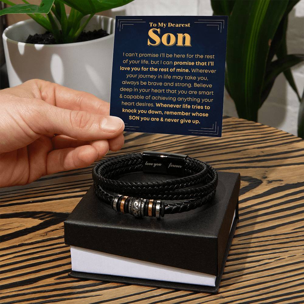 Son, Never Give Up - Bracelet - Love You Forever Bracelet