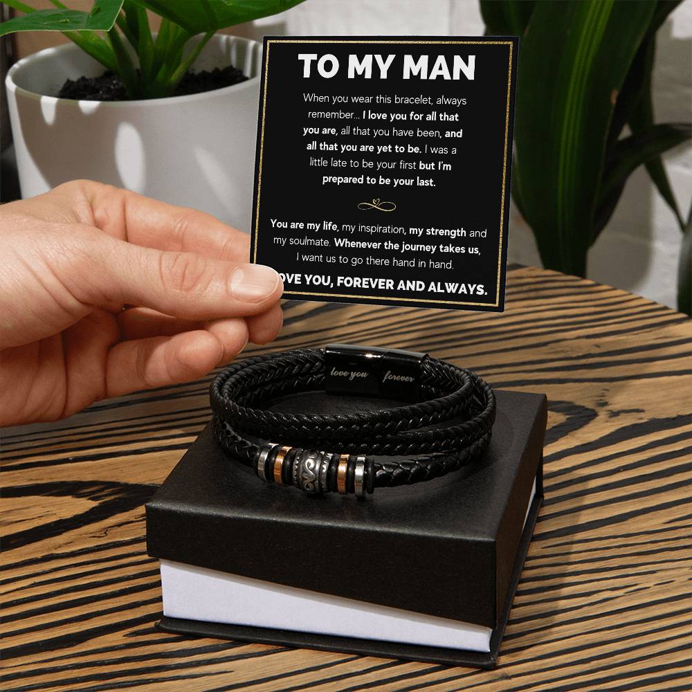 To My Man I Love You Bracelet - Love You Forever Bracelet