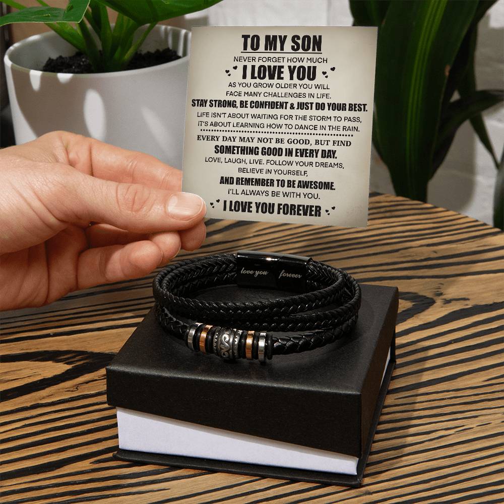 To My Son - I Love You Forever Gifting Set - Love You Forever Bracelet