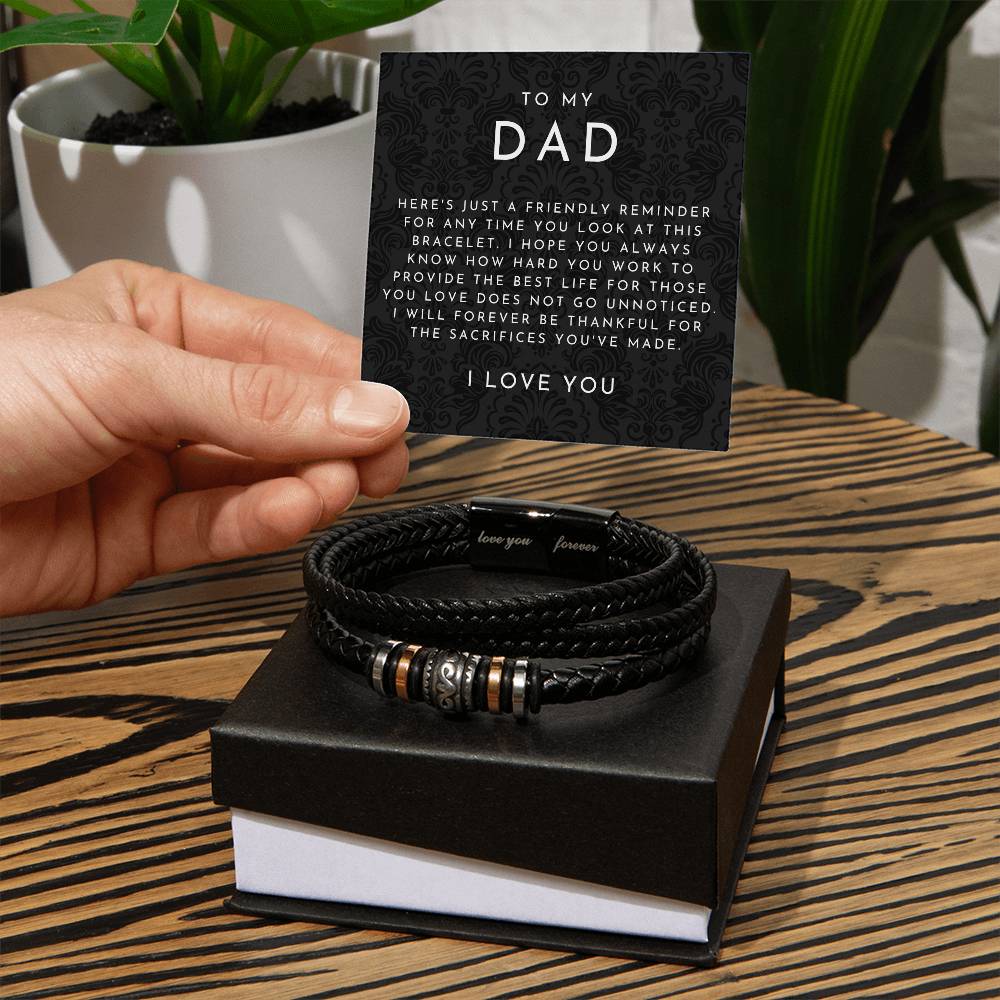 To My Dad Bracelet - Love You Forever Bracelet