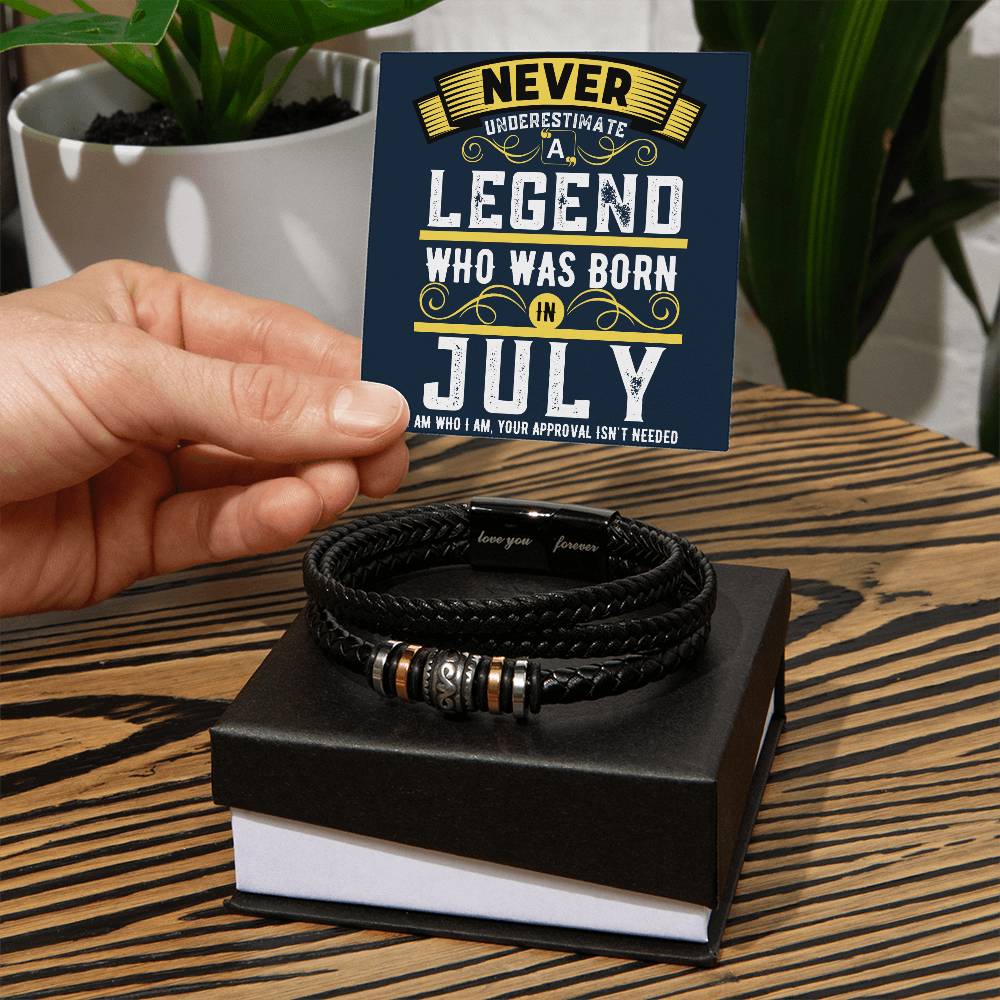 July Legend Love Bracelet - Love You Forever Bracelet