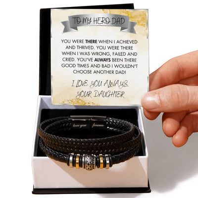 Dad The Hero Bracelet - Love You Forever Bracelet