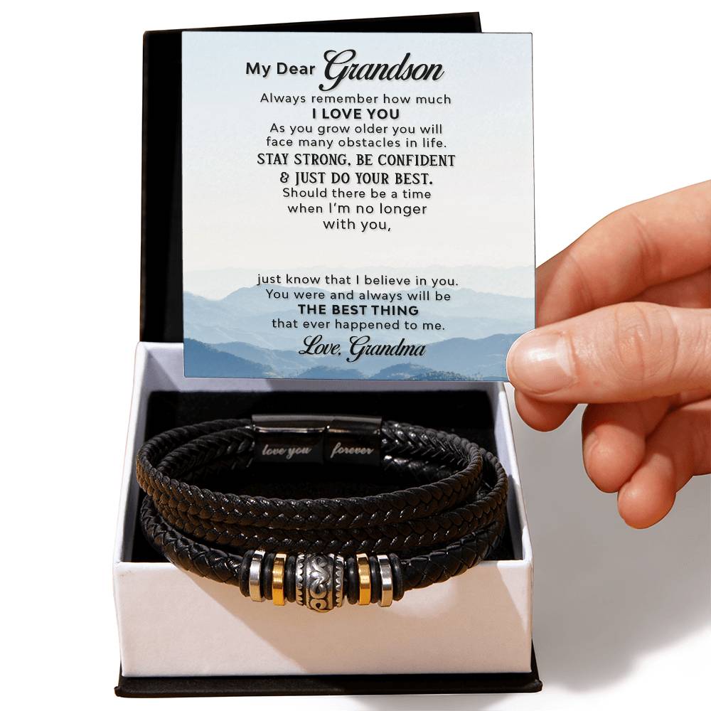 Grandmother-To-Grandson Love You Forever Bracelet - Love You Forever Bracelet