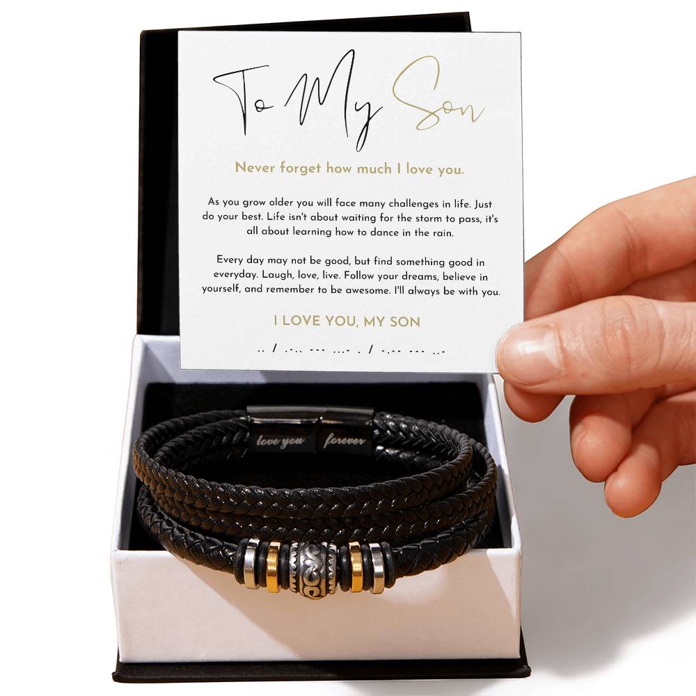 To My Son Bracelet - Love You Forever Bracelet