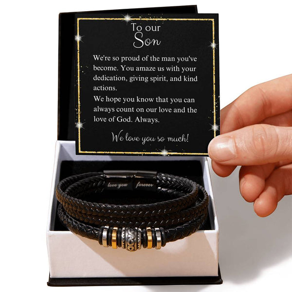 Love You Forever Son Bracelet - Love You Forever Bracelet