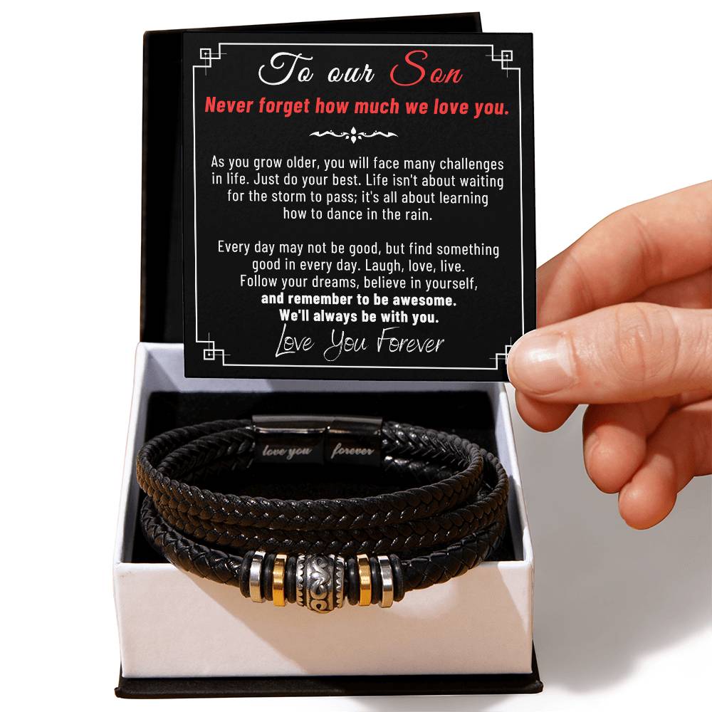Our Son -  Bracelet Black - Love You Forever Bracelet
