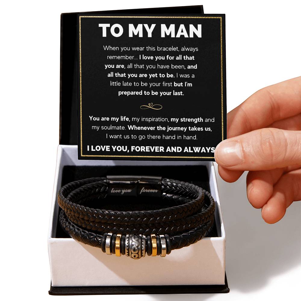 To My Man I Love You Bracelet - Love You Forever Bracelet