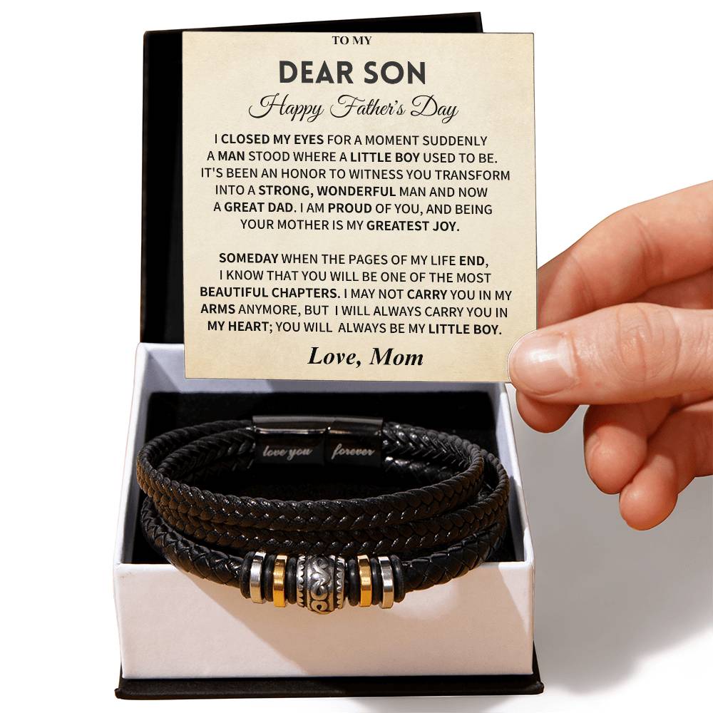 Father&#39;s Day Son Gift - Love You Forever Bracelet