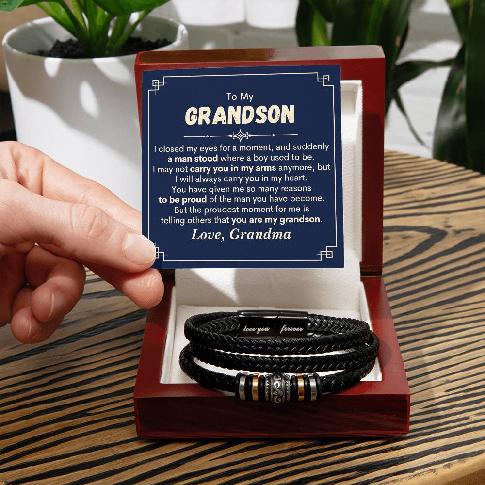 Grandson Proudest - Love You Forever Bracelet