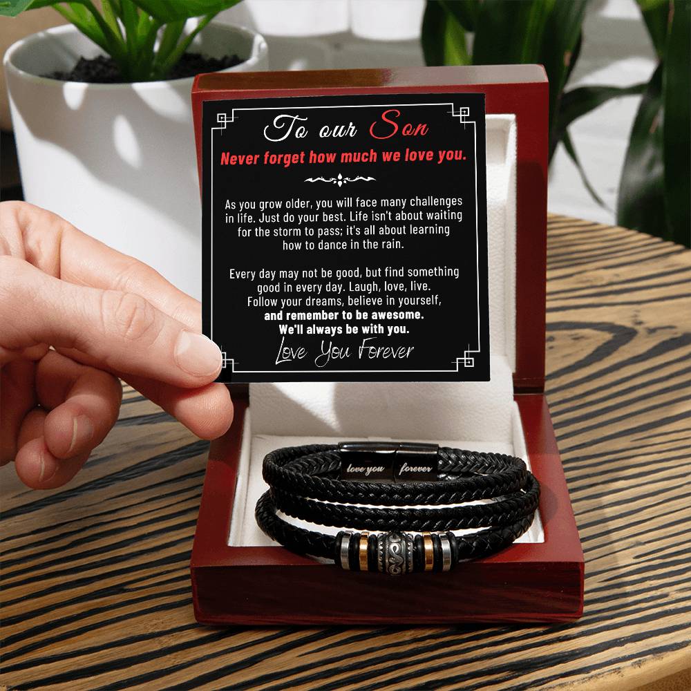 Our Son -  Bracelet Black - Love You Forever Bracelet
