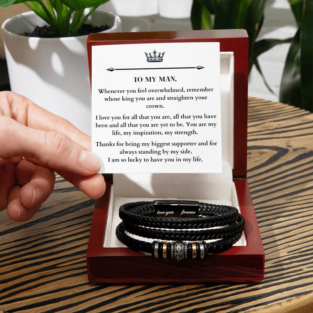 Love You Forever Men's Bracelet - Love You Forever Bracelet