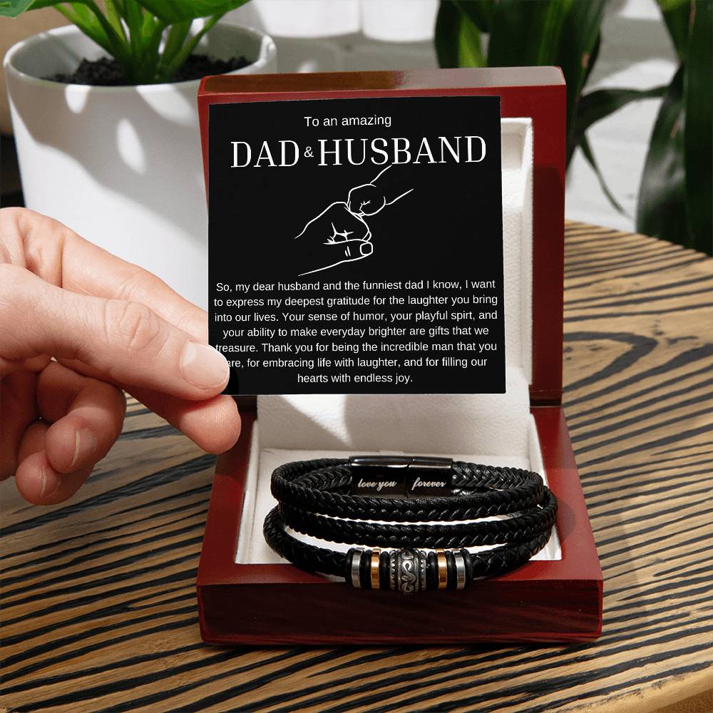 To An Amazing Dad & Husband Love You Forever Bracelet - Love You Forever Bracelet