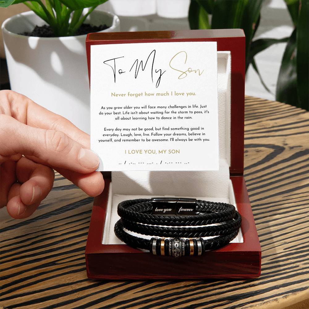 To My Son Bracelet - Love You Forever Bracelet