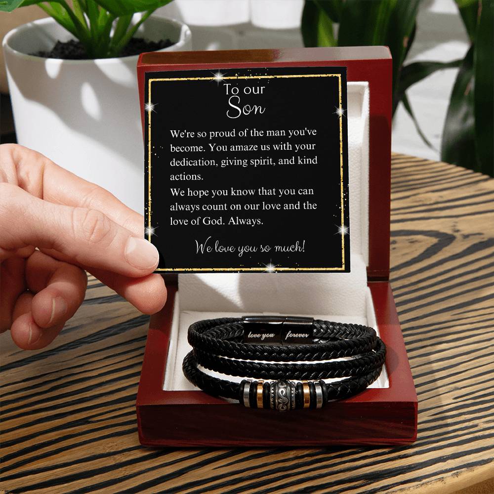 Love You Forever Son Bracelet - Love You Forever Bracelet